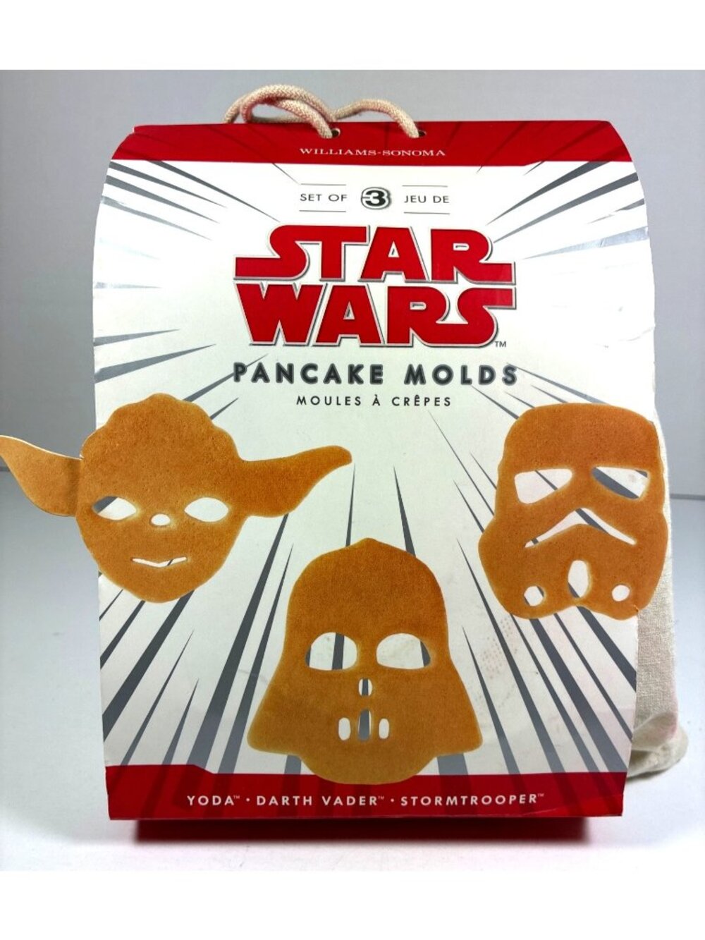 Williams Sonoma Star Wars Pancake Molds Set of 3 Yoda Darth Vader Stormtrooper